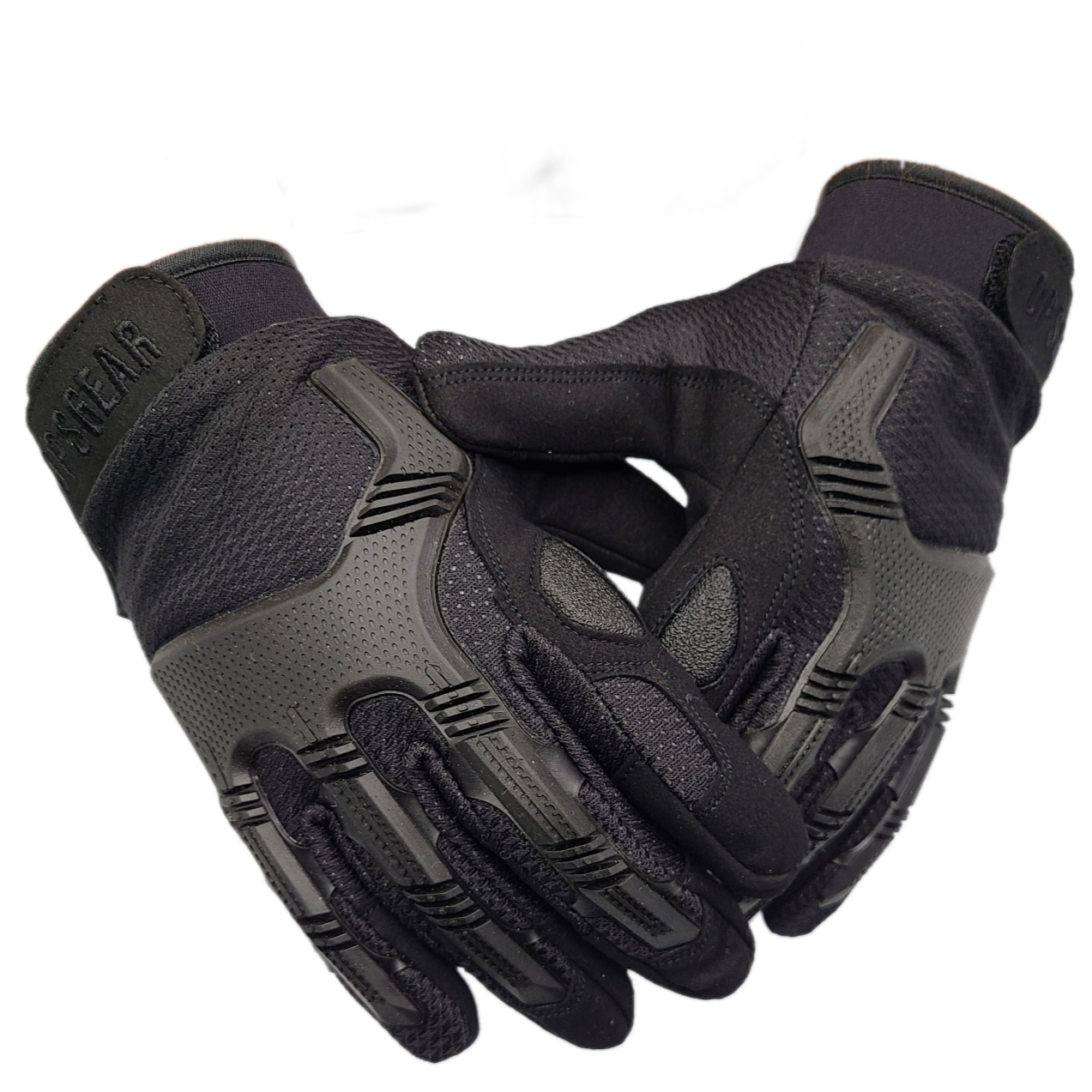 black motorcycle gloves