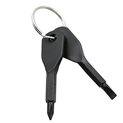 EDC Outdoor Portable Keychain Screwdrivers tool - Black