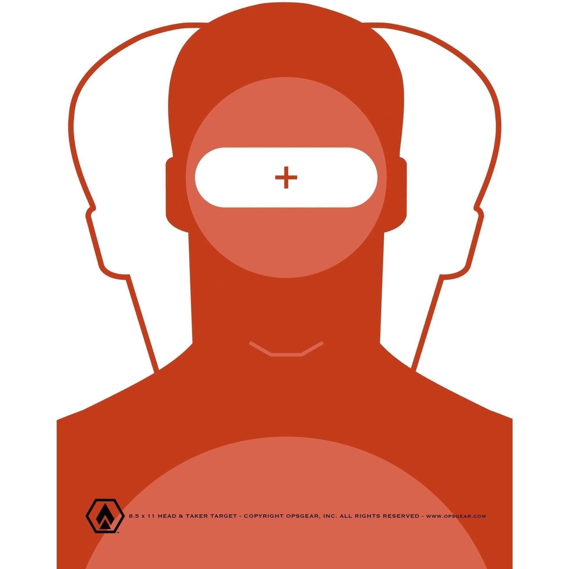 FREE 8.5 x 11 HEADSHOT & TAKER Target (PDF FILE) - Survival Ops Gear